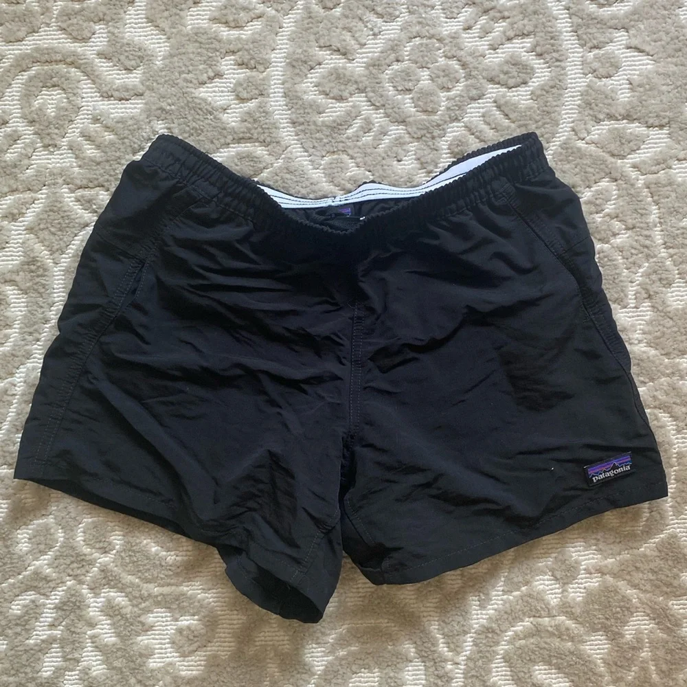 Black Patagonia Baggies 5 inch Shorts - Picture 4 of 9